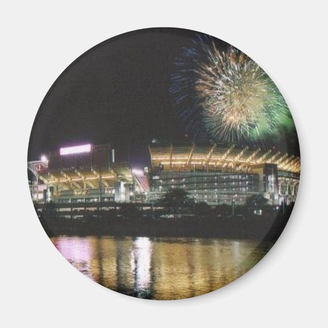 Cleveland Browns Football Stadium Firewords Magnet (Front)