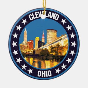 Cleveland ceramic tree decoration
