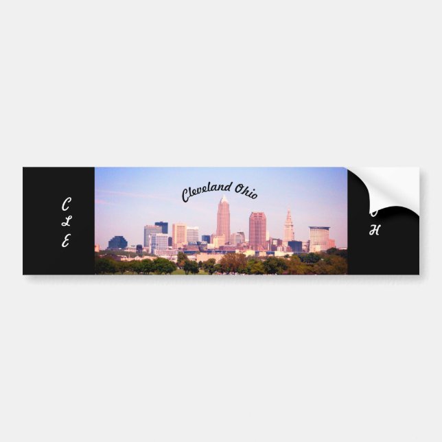 Cleveland City Bumper Sticker (Front)
