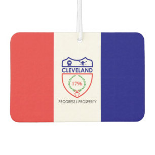 Cleveland city flag car air freshener