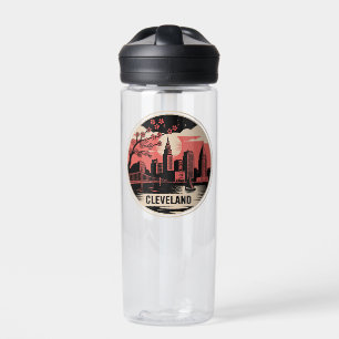 Cleveland City Ohio USA Water Bottle