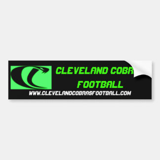 Cleveland Cobras Football Bumper Sticker