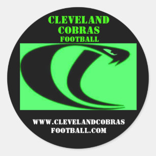 Cleveland Cobras Football Sticker