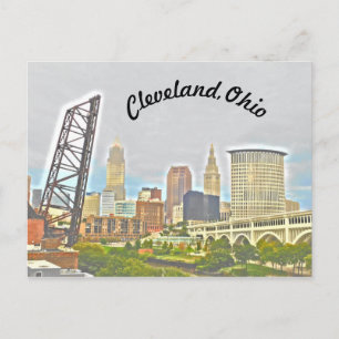 Cleveland Curve Riverview Postcard