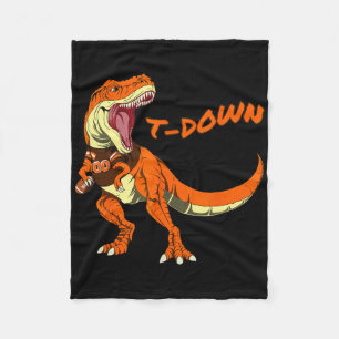 Cleveland Dinosaur Tyrannosaurus Rex Footll Touchd Fleece Blanket