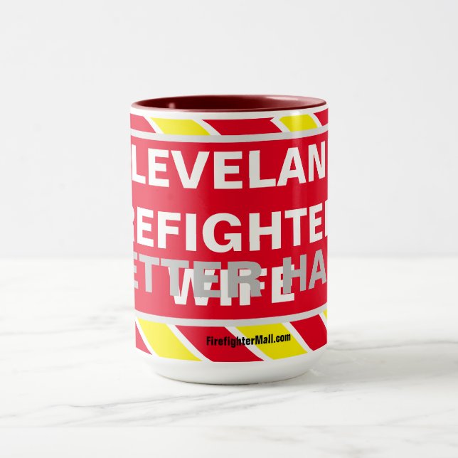 CLEVELAND FIREFIGHTER'S BETTER HALF WIFE MUG (Center)