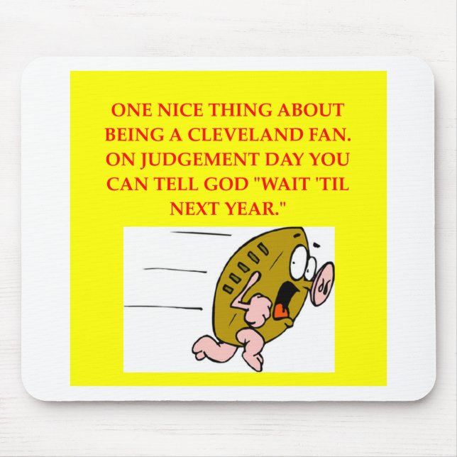 cleveland football fan mouse mat (Front)