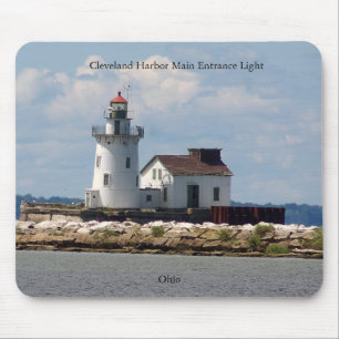 Cleveland Harbor Main Entrance Light mousepad