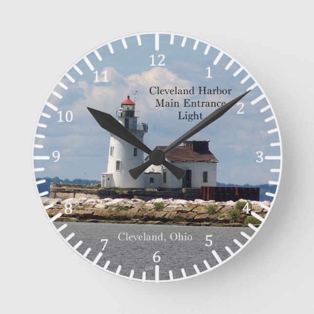Cleveland Harbour Main Entrance Light clock (Front)
