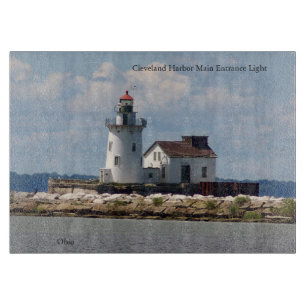 Cleveland Harbour Main Entrance Light cutting boar Board