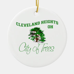 Cleveland Heights, OH - City of Trees Ceramic Tree Decoration