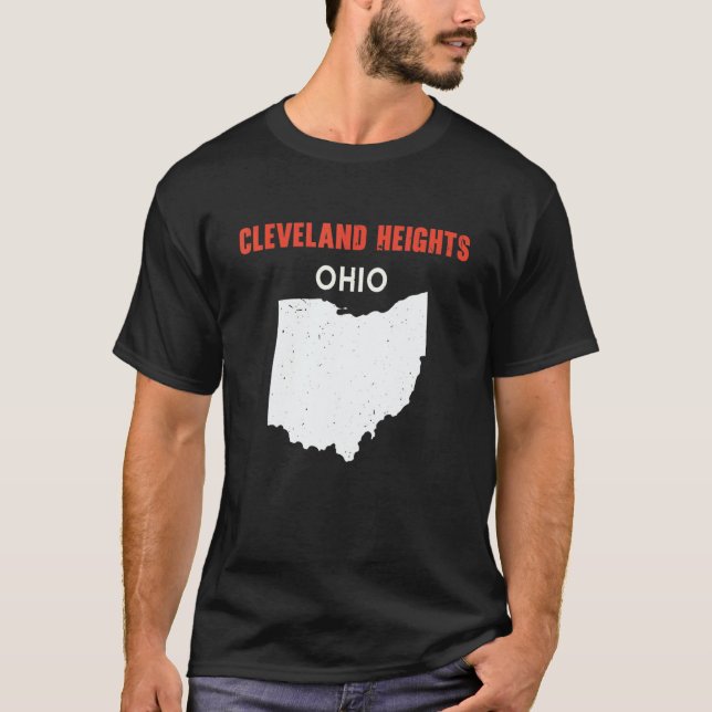 CLEVELAND HEIGHTS Ohio USA State America Travel Oh T-Shirt (Front)
