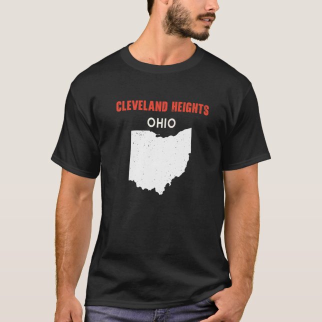 CLEVELAND HEIGHTS Ohio USA State America Travel Oh T-Shirt (Front)