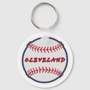 Cleveland Hometown Indian Tribe for Baseball Fans  Key Ring