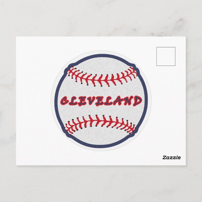 Cleveland Hometown Indian Tribe for Baseball Fans  Postcard (Back)