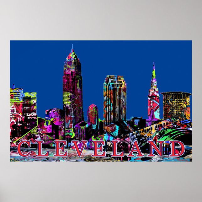 Cleveland in graffiti poster (Front)