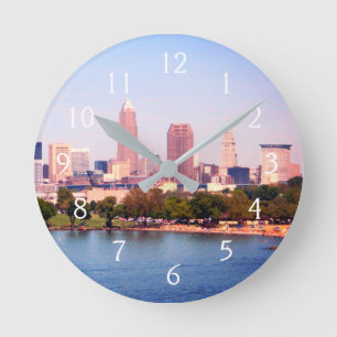 Cleveland Lakeview Round Clock
