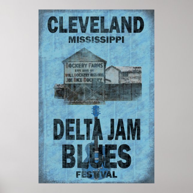 Cleveland Mississippi Blues Poster (Front)
