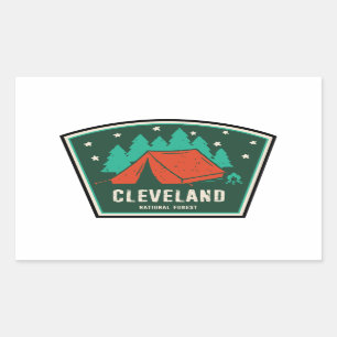 Cleveland National Forest Camping Rectangular Sticker