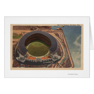 Cleveland, OH - Aerial of Municipal Baseball
