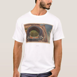 Cleveland, OH - Aerial of Municipal Baseball T-Shirt
