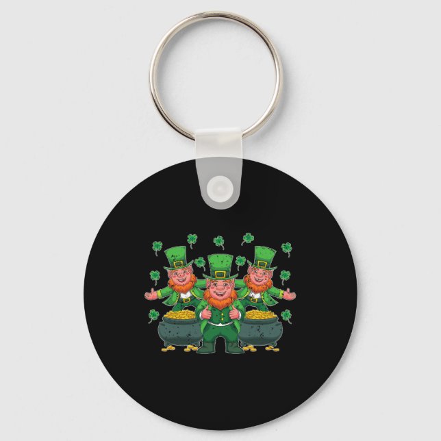 Cleveland Oh Irish Pride Shamrock St Patricks Day  Key Ring (Front)