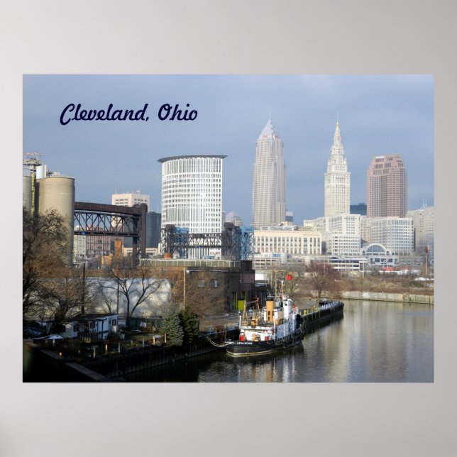 Cleveland, OH (River View) Poster (Front)