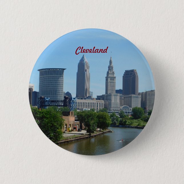 Cleveland OH Riverside Button (Front)