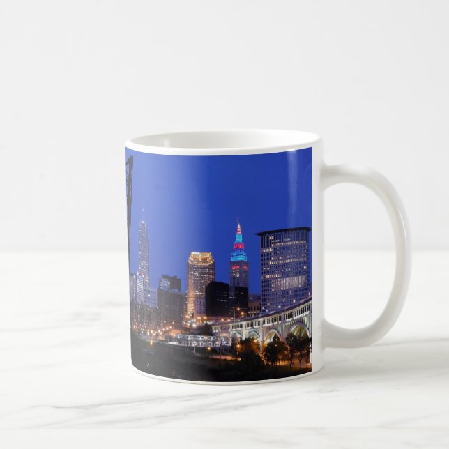 Cleveland OH Riverview Night Mug (Right)