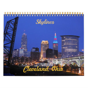 Cleveland OH Skyline Views Calendar