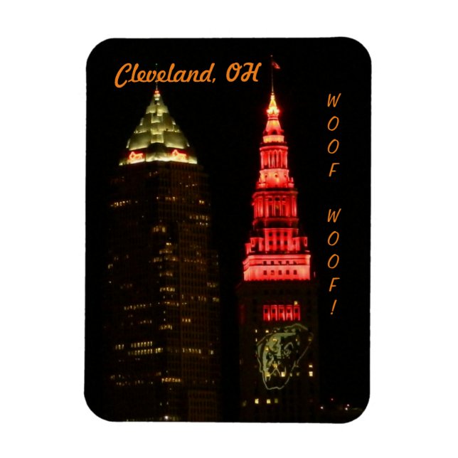 Cleveland OH Sports Fan Fridge Magnet (Vertical)
