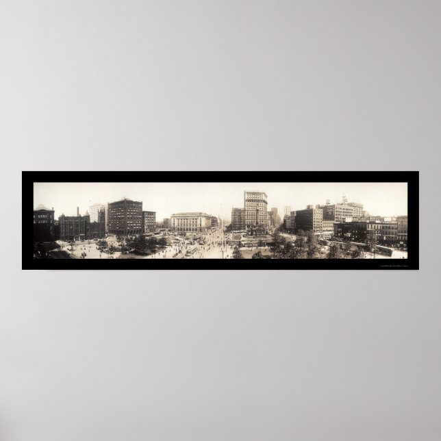 Cleveland, OH Square Photo 1912 Poster (Front)