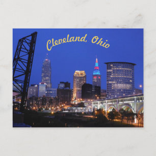 Cleveland, OH West Side Skyline (Curve) Postcard