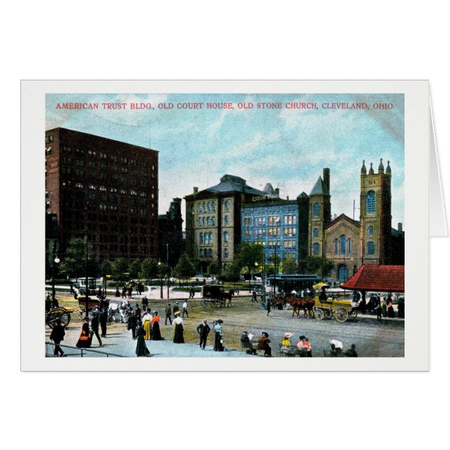 Cleveland, Ohio, 1907 View, Vintage (Front Horizontal)