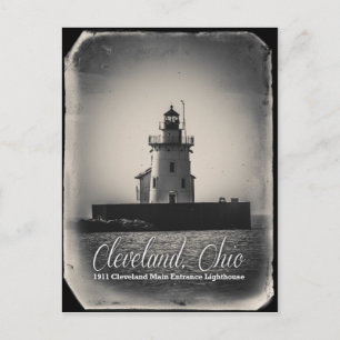 Cleveland, Ohio - 1911 Main Entrance Lighthouse Postcard