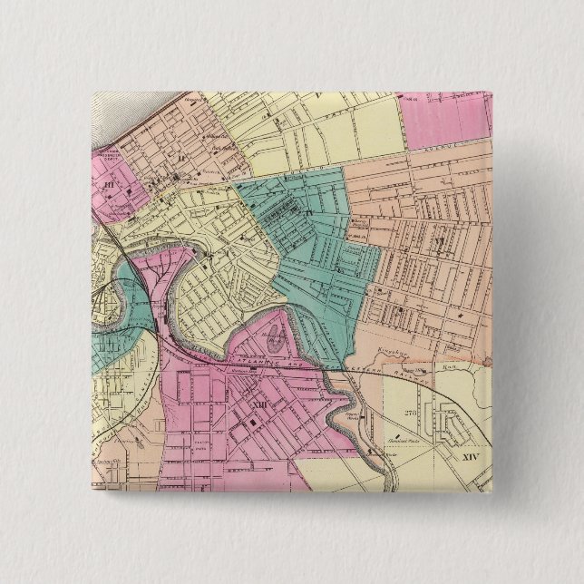 Cleveland, Ohio 2 15 Cm Square Badge (Front)