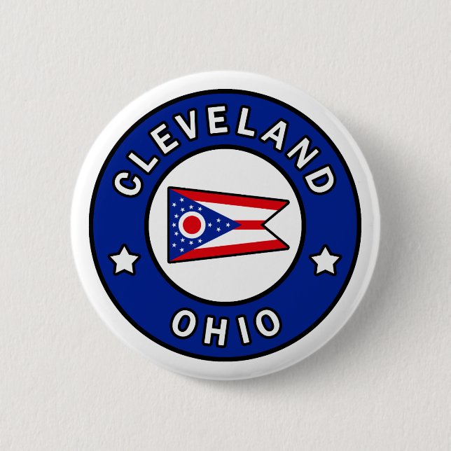 Cleveland Ohio 6 Cm Round Badge (Front)