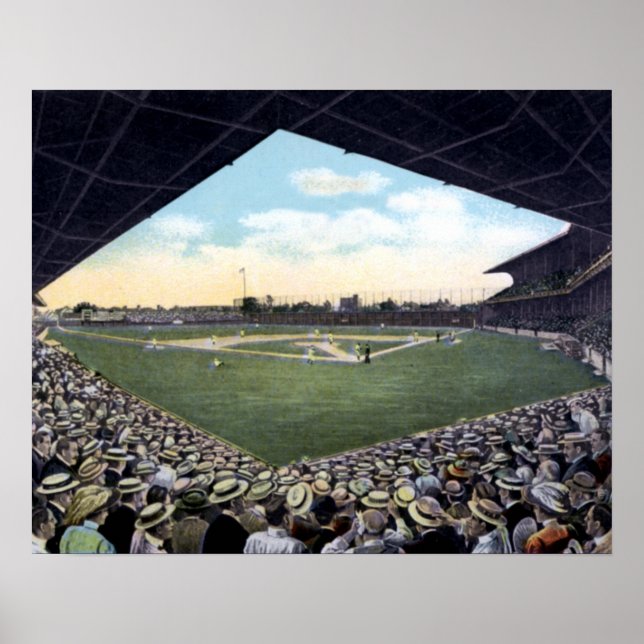 Cleveland Ohio Baseball Stadium Poster (Front)