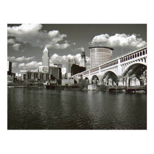 Cleveland Ohio Black and White Postcard