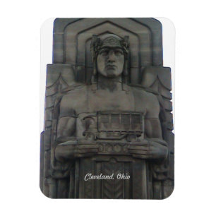 Cleveland Ohio  Bridge Guardian Magnet