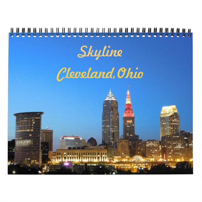 Cleveland Ohio City Skyline Calendar (Cover)