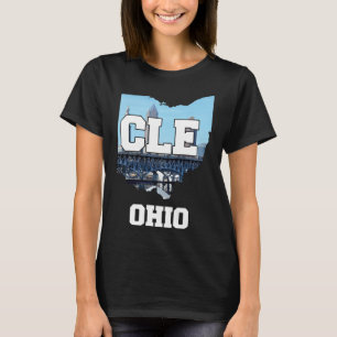 Cleveland Ohio City Skyline T-Shirt
