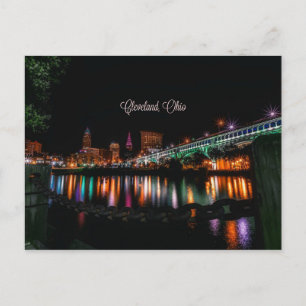Cleveland, Ohio cityscape, labelled Postcard