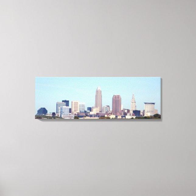 Cleveland Ohio Classic Skyline Canvas Print (Front)