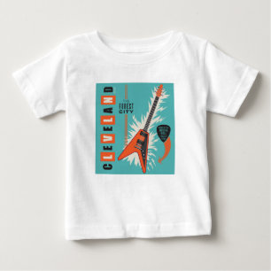 Cleveland Ohio   Electric Guitar Baby T-Shirt