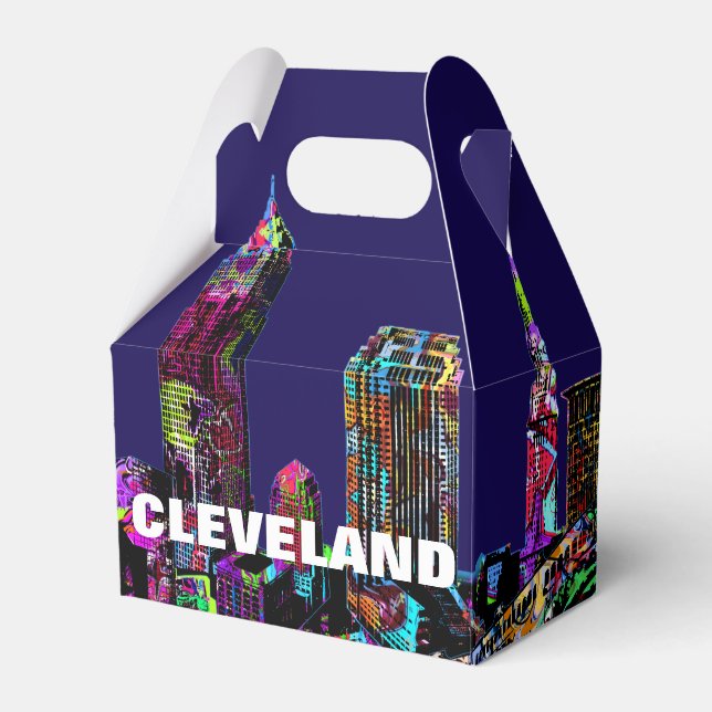 Cleveland, Ohio in graffiti Favour Box (Front Side)