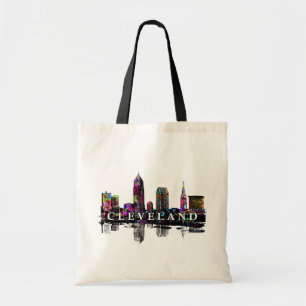 Cleveland, Ohio in graffiti Tote Bag