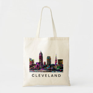 Cleveland, Ohio in graffiti Tote Bag