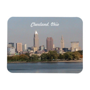 Cleveland Ohio Lakefront Premium Flexi Magnet