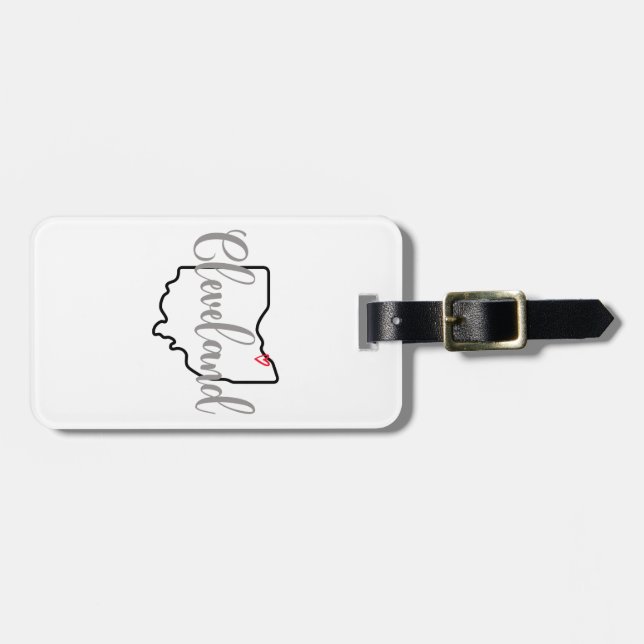 Cleveland Ohio Luggage Tag (Front Horizontal)